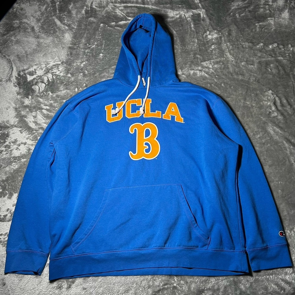 UCLA Hoodie XXL College Blue University Sweater Bruins Champion